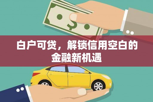 头城白户可贷，解锁信用空白的金融新机遇