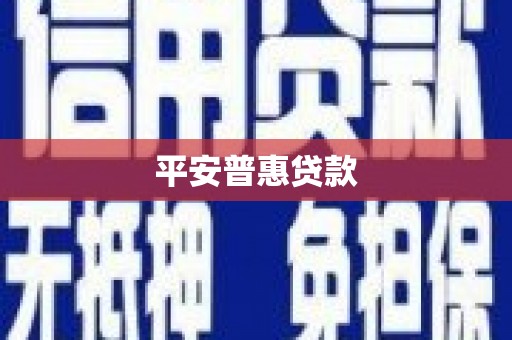 头城平安普惠贷款
