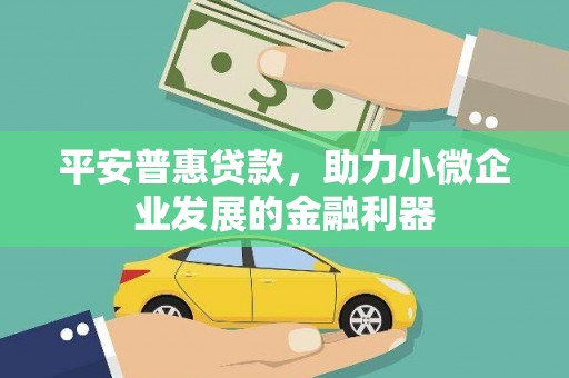 头城平安普惠贷款，助力小微企业发展的金融利器